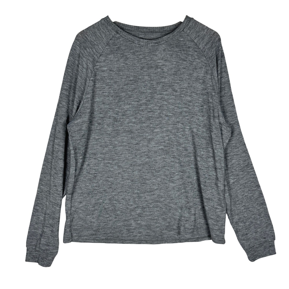 And Now This Mens Heather Gray Raglan Long Sleeve T-Shirt M MMT040504 Macys